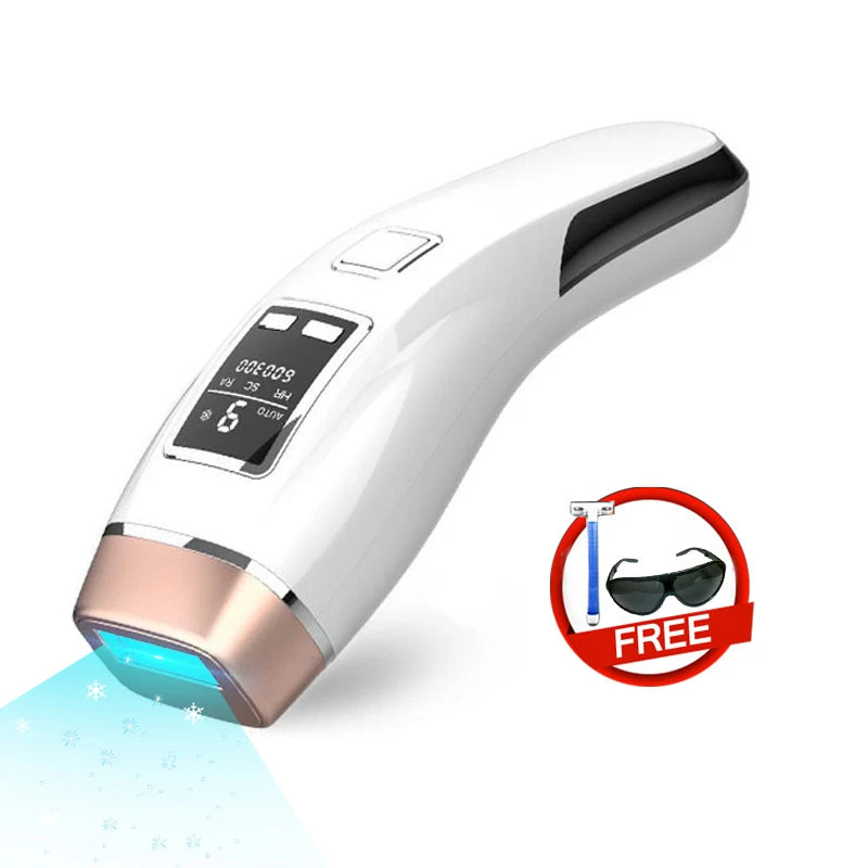 Cooling IPL Hair Removal 4In1 HR/RA/ SC 999900 Flashes Auto Operation Permanent Painless Handhold Bikini Trimmer Home Used for Women Men Epilator