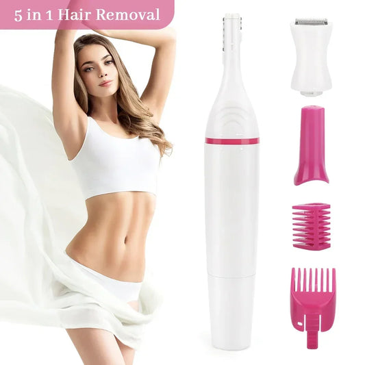 5 in 1 Body Hair Removal Epilator Electric