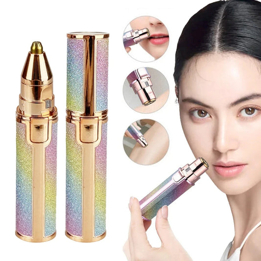 Portable 2 in 1 Electric Epilator Body Facial Lip Epilator Mini