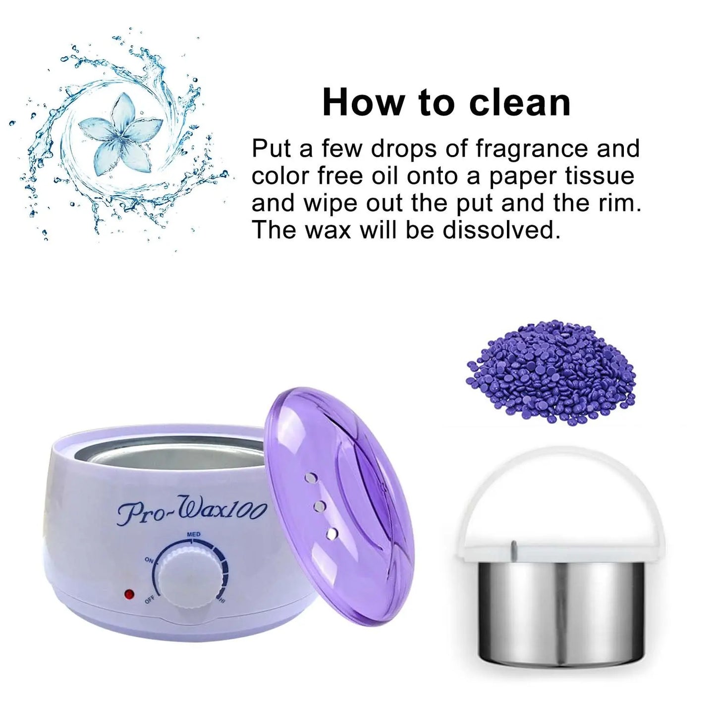 YIKOOLIN Professional Wax Warmer Heater Depilatory Epilator Paraffin Heater Wax Bean Bead Heating Machine Hair Removal Machine